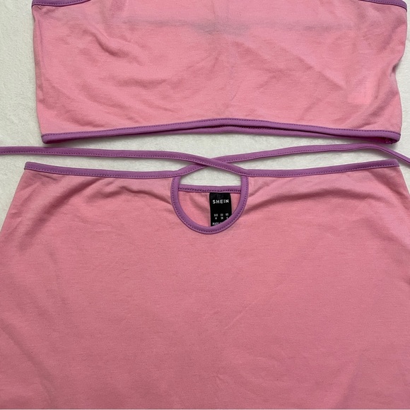 Shein tie up skirt and halter top set - Picture 3 of 5